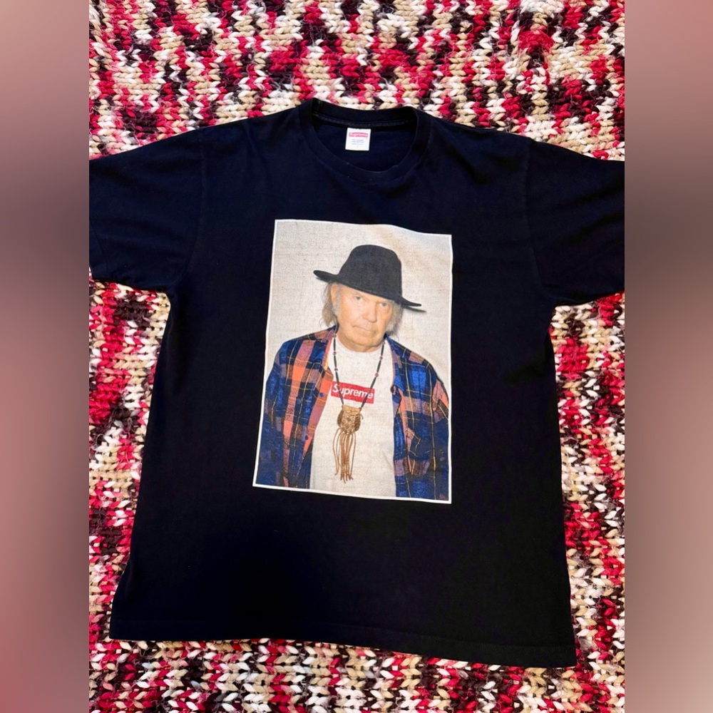 *RARE* Supreme Neil Young Box Logo T-Shirt - Size Large